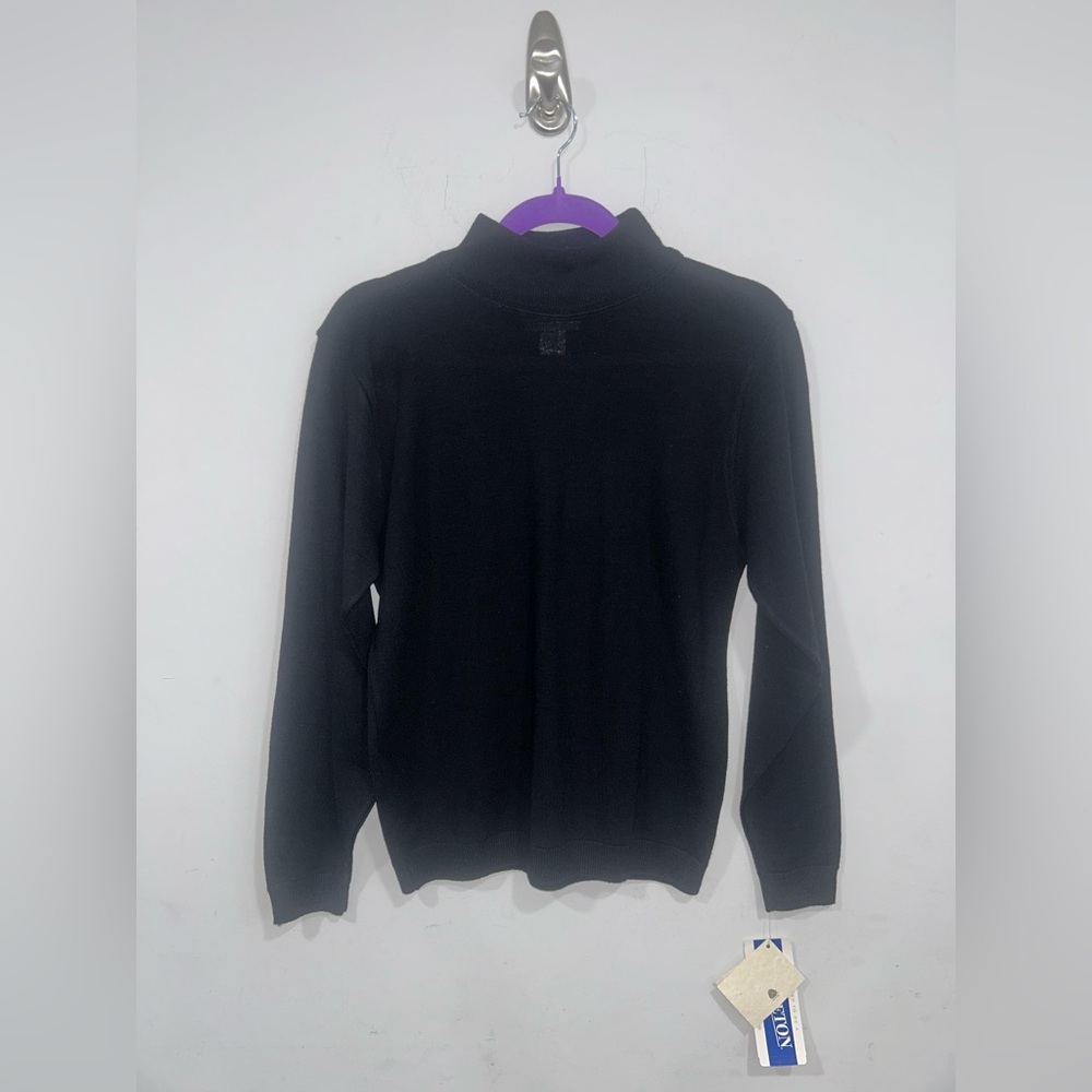 NWT Vintage Pendleton 100% Wool Sweater Black Size Small (Read)